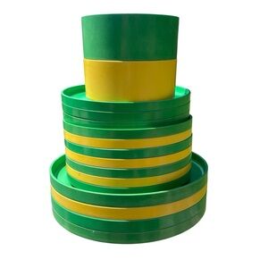 Vintage retro MCM Heller by Massimo Vignelli Melamine stackable plates and bowls